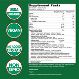 Country Farms Super Greens, lista de ingredientes clave, 50 superalimentos para nutrición diaria.