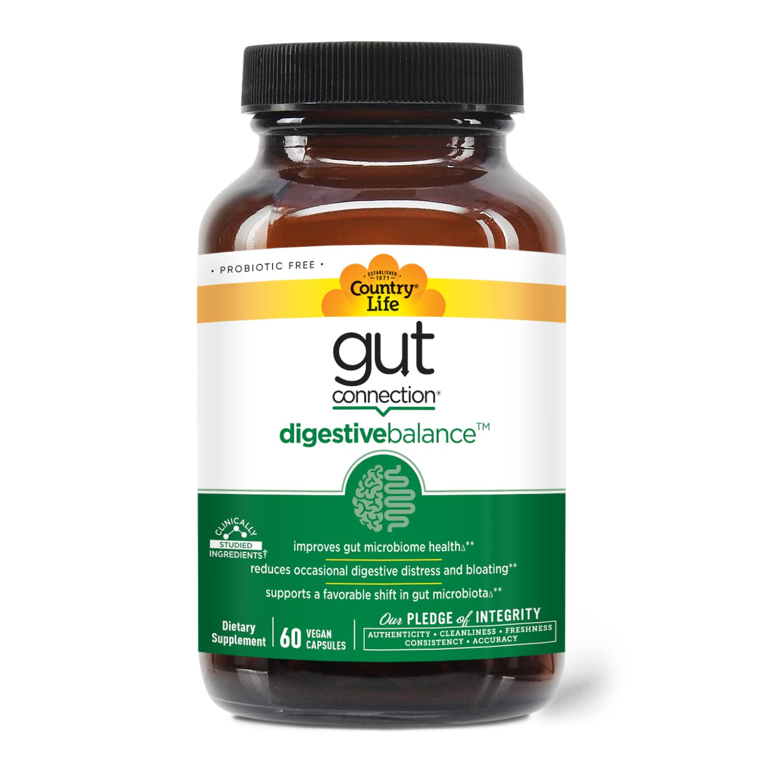 Country Life Gut Connection, Actazin kiwi verde orgánico ayuda a mejorar los movimientos intestinales.