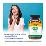 Country Life Arctic-Kelp etiqueta frontal destacando fórmula vegana y libre de alérgenos