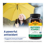 Blíster de tabletas Country Life Vitamina C bufferizada, fácil extracción.