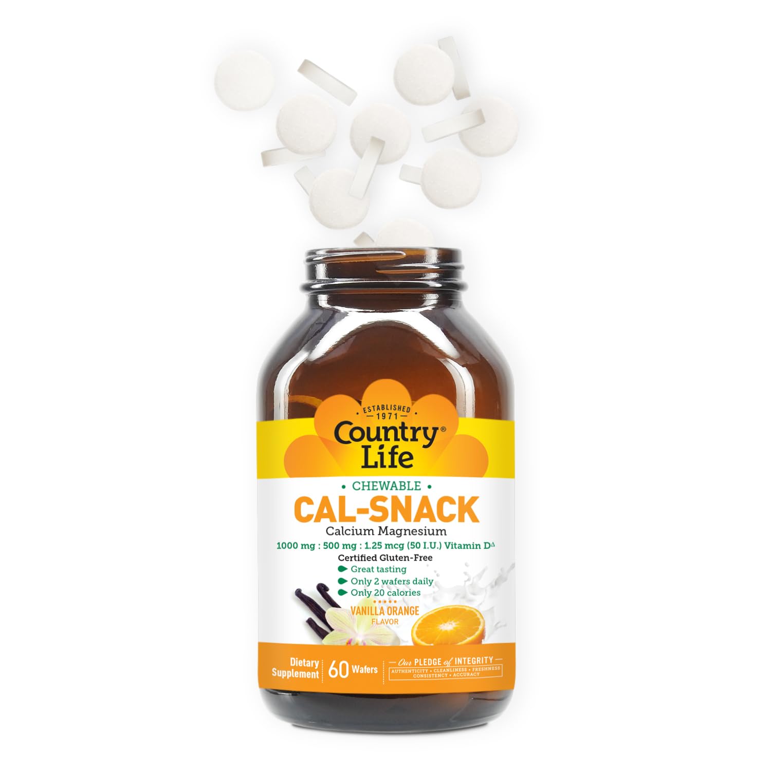 Country Life Cal-Snack 20 calorías por dos tabletas