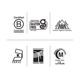 Certificaciones de Country Life: libre de gluten, vegano, halal, kosher y no transgénico verificado