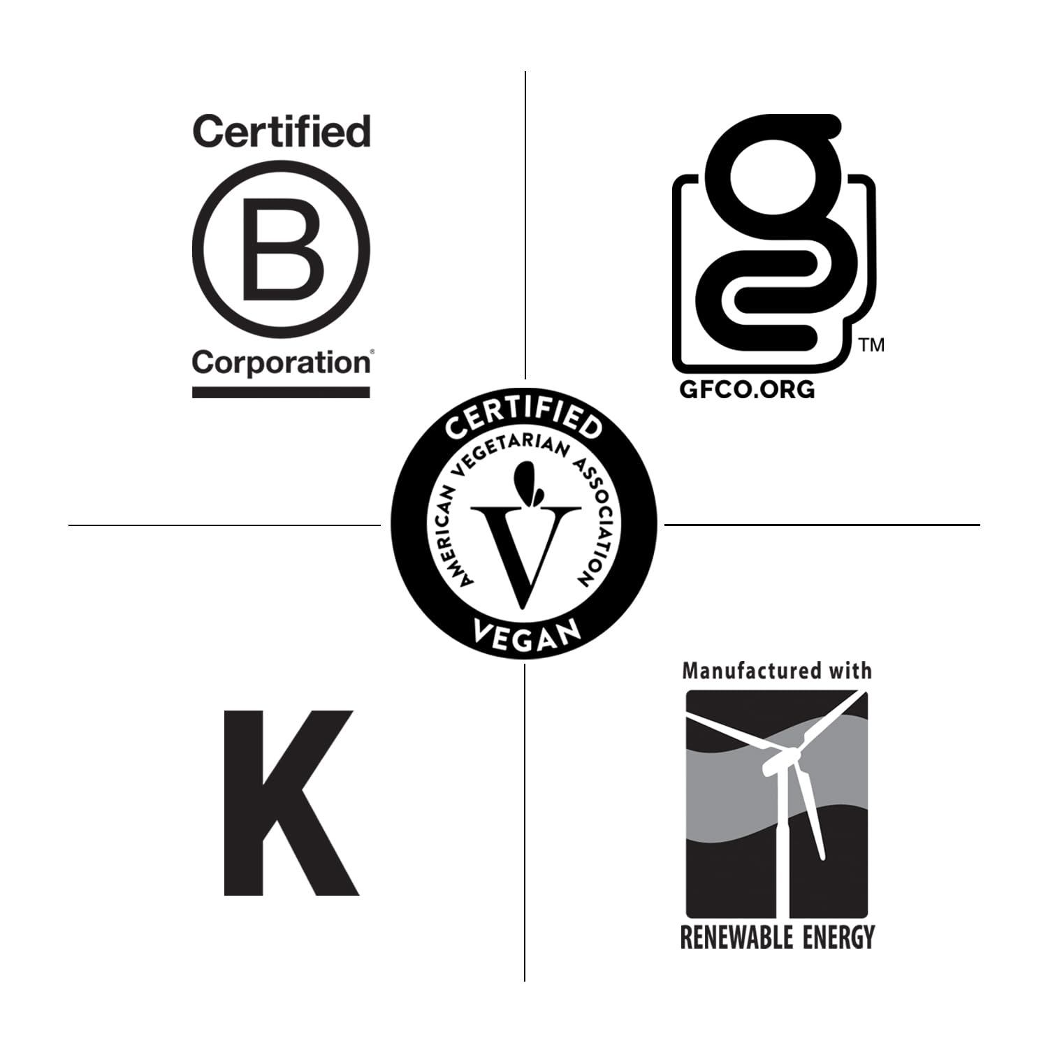 Certificaciones Vegano y Sin Gluten de Country Life para diversas dietas.