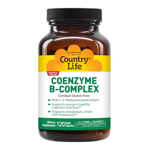 Country Life Coenzima B-Complejo: fórmula diseñada para mejor absorción de nutrientes.