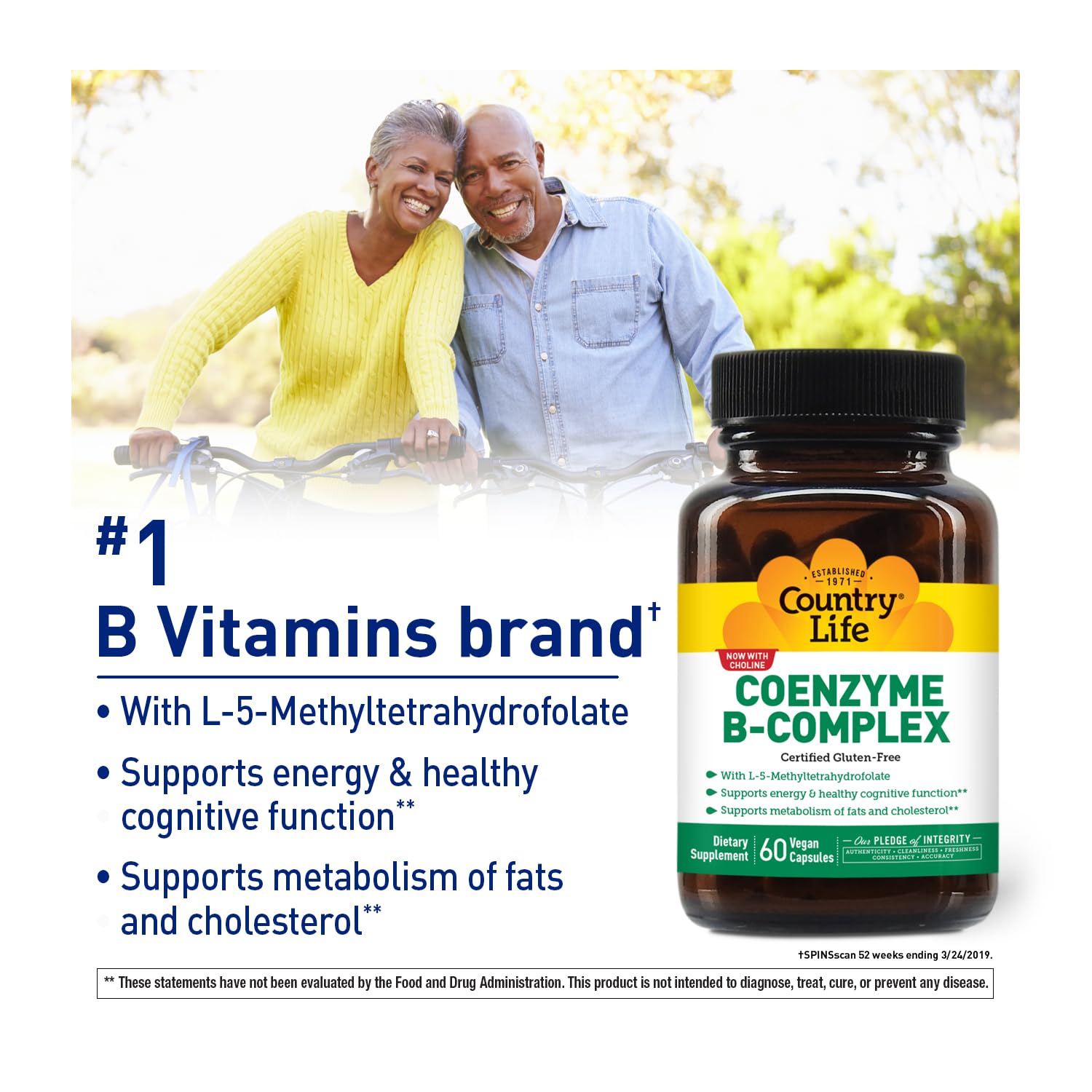 Country Life Coenzyme B-Complex cápsulas: soporte al metabolismo y claridad mental