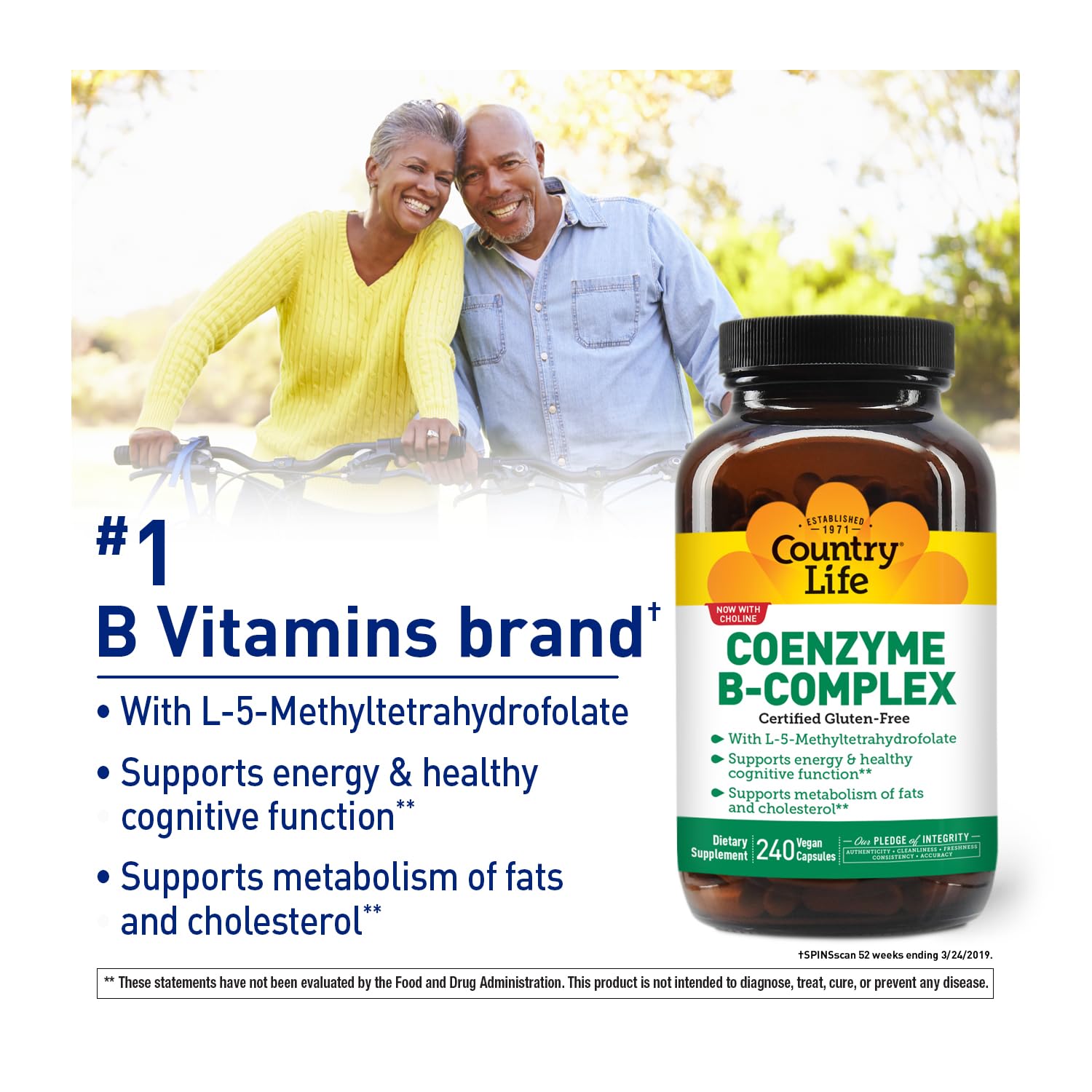 Country Life Coenzyme B-Complex: laboratorio de pruebas garantiza control de calidad.
