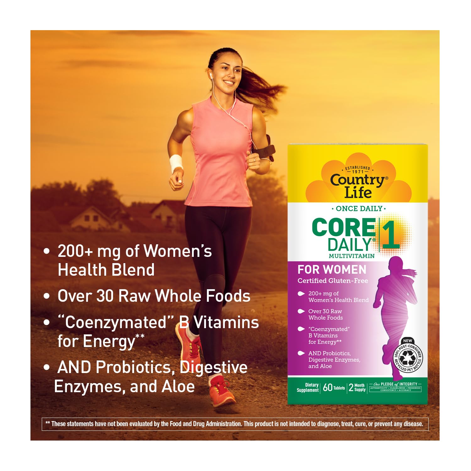 Country Life Core 1, hierro para necesidades nutricionales diarias.