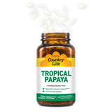 Enzimas naturales de papaya de Country Life para mejorar la absorción de nutrientes