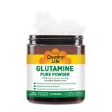 Etiqueta de Country Life Glutamine con certificado sin gluten