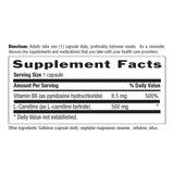 Envase Country Life L-Carnitina 500 mg sin gluten para dietas específicas.