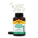 Country Life magnesio glicinato 400 mg, envase reciclable y compromiso con la sostenibilidad.