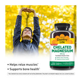 Etiqueta de Country Life Magnesio Quelado 250 mg