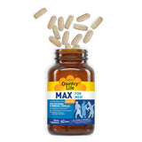 Country Life Max para Hombres, sello sin gluten para consumo seguro.