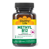 Country Life Methyl B12, dosis de absorción rápida en formato pastilla.
