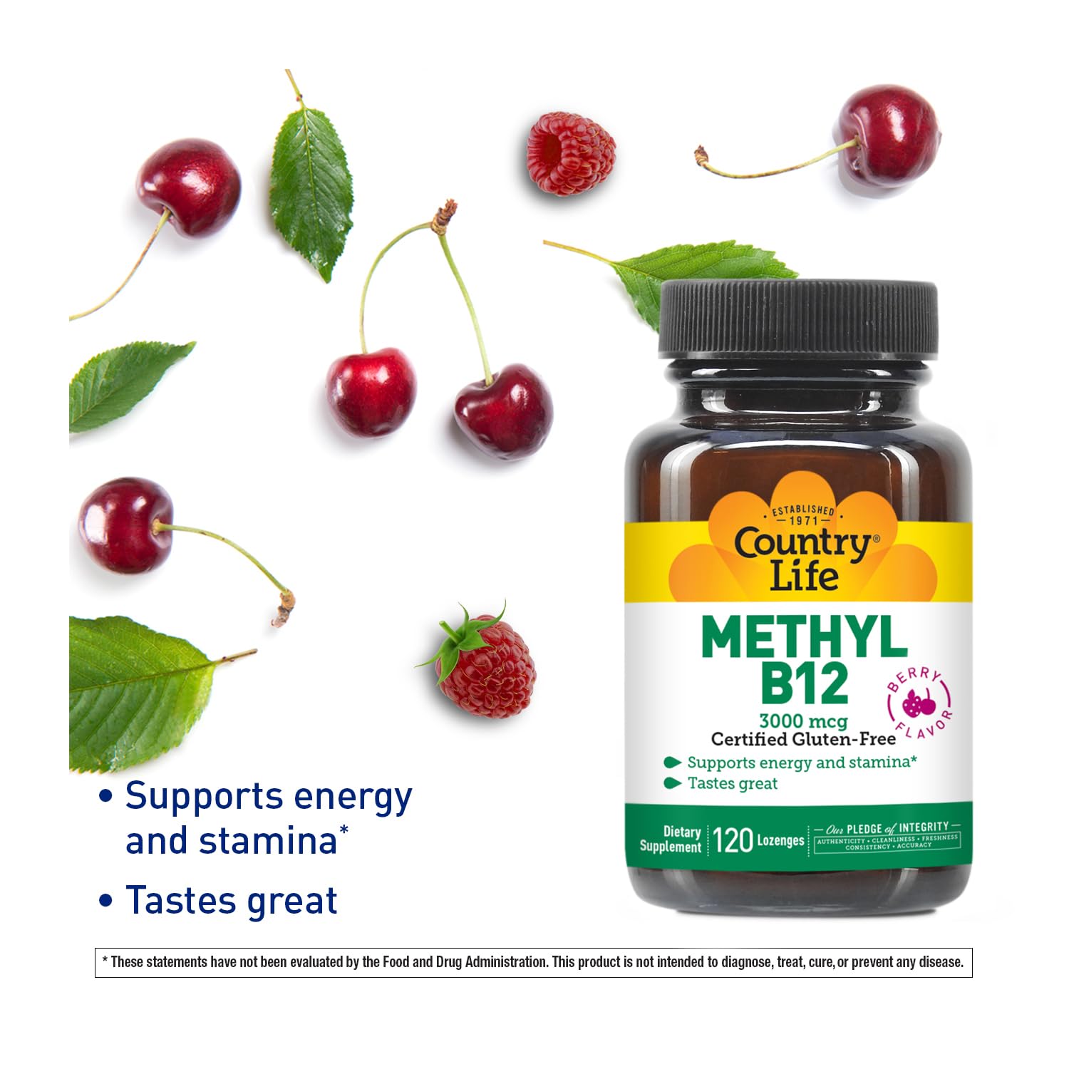 Country Life Methyl B12, forma metilada para mejor absorción.