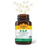 Country Life P-5-P Vitamina B6: cápsulas para apoyo diario del sistema nervioso.