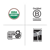 Realfood Organics Prenatal, logotipo USDA Organic para confianza y transparencia.