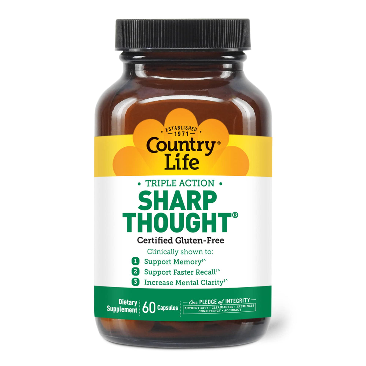 Country Life Sharp Thought: tabletas en frasco para enfoque diario