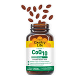 Country Life Simply CoQ10 logo de marca, señal de calidad.