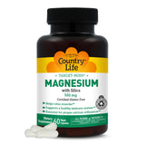 Country Life Target-Mins Magnesio 300 mg, botella lista para uso diario y relajación muscular.