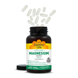 Country Life Target-Mins Magnesium con Sílice: empaque visible con certificaciones de calidad.