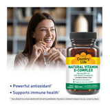 Etiqueta Country Life Vitamin E-Complex que destaca 400 UI para apoyo inmunitario