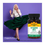 Country Life Vitamina B12: uso diario, apoyo a la energía y concentración.