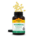 Country Life Vitamina D3, beneficios para sistema inmune y huesos