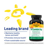 Country Life Vitamina D3 5000 UI etiqueta clara para dosis confiables