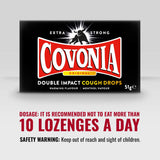 Covonia pastillas para tos Original, doble impacto de sabor caliente y mentol.