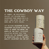 Cowboy Colostrum origen ético, cadena de suministro responsable