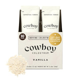 Cowboy Colostrum: paquetes de viaje vainilla para consumo cómodo en movimiento.