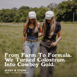 Cowboy Colostrum rutina diaria de nutrición en uso cotidiano