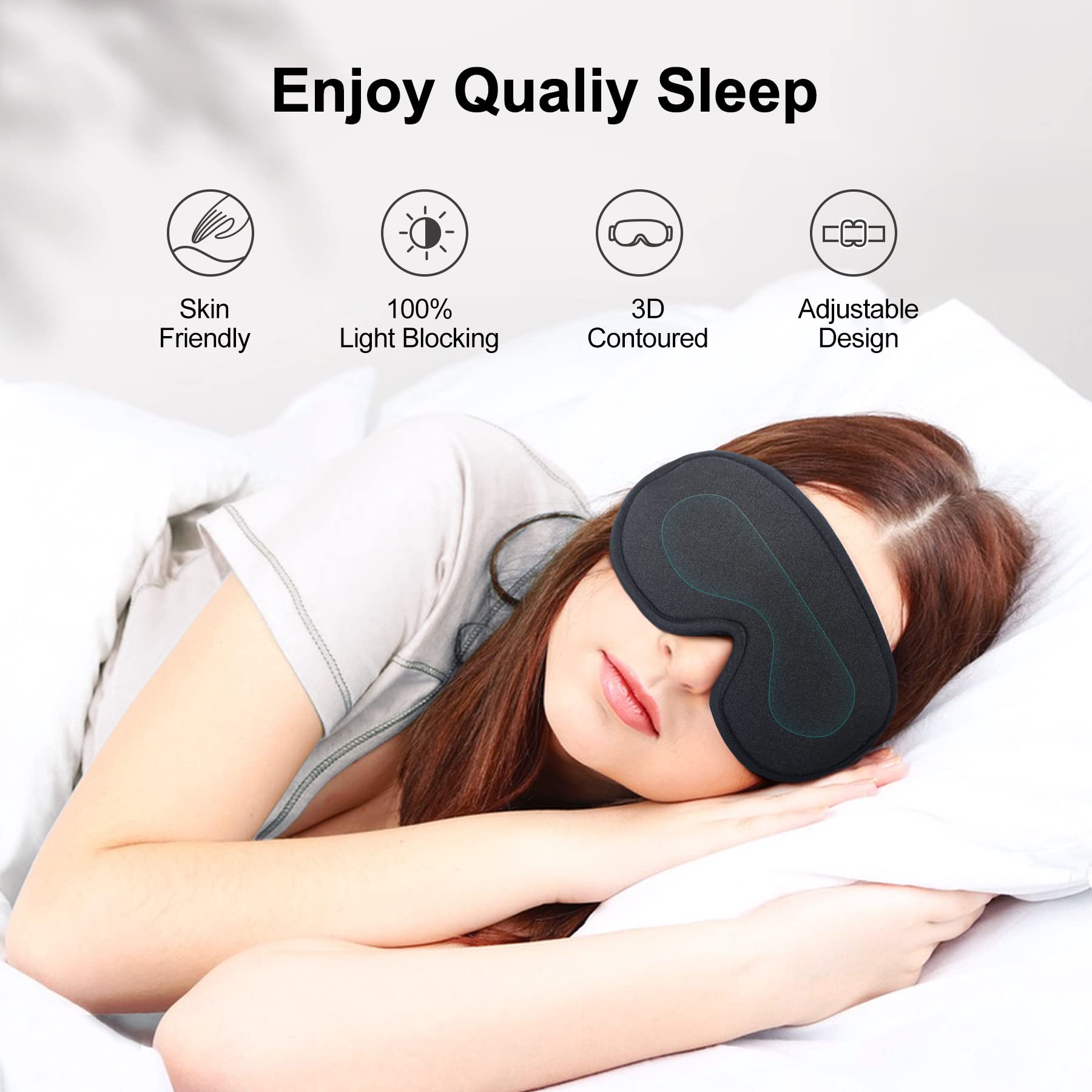 Cozyhealth diseño con giro de 15 grados para dormir cómodamente de lado.
