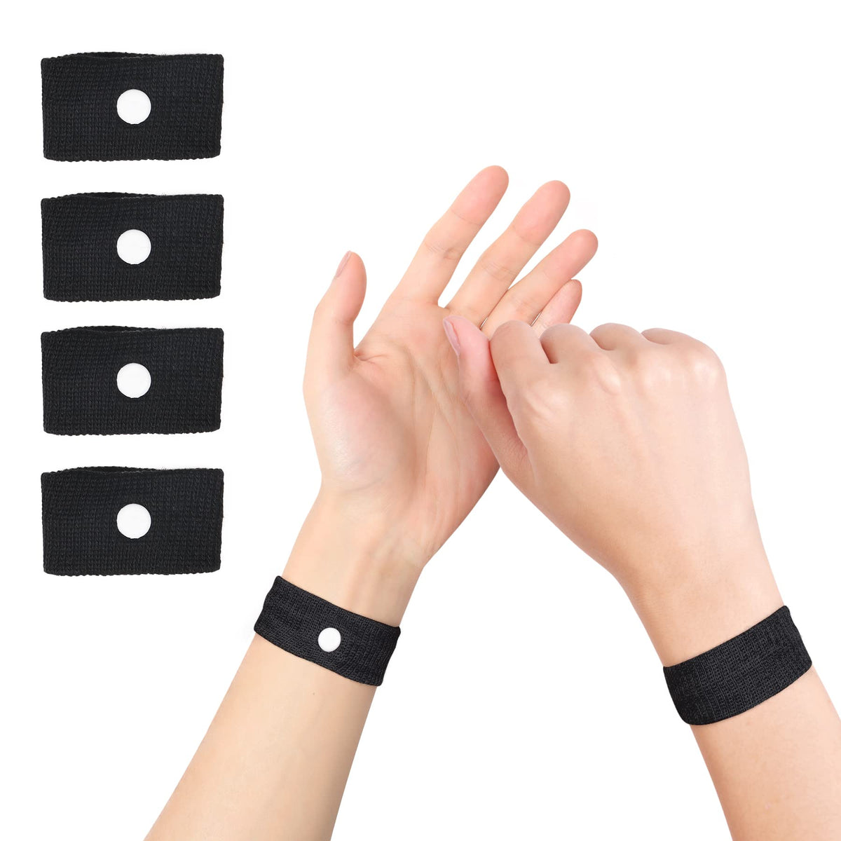 Cozyhealth muñeca antinauseas punto Neiguan para alivio potencial de mareos.