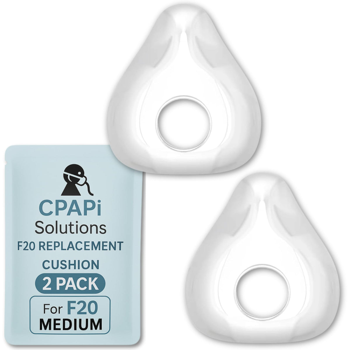 CPAPi Solutions F20 - Almohadilla reemplazo para AirFit AirTouch, ajuste cómodo y sellado estable.