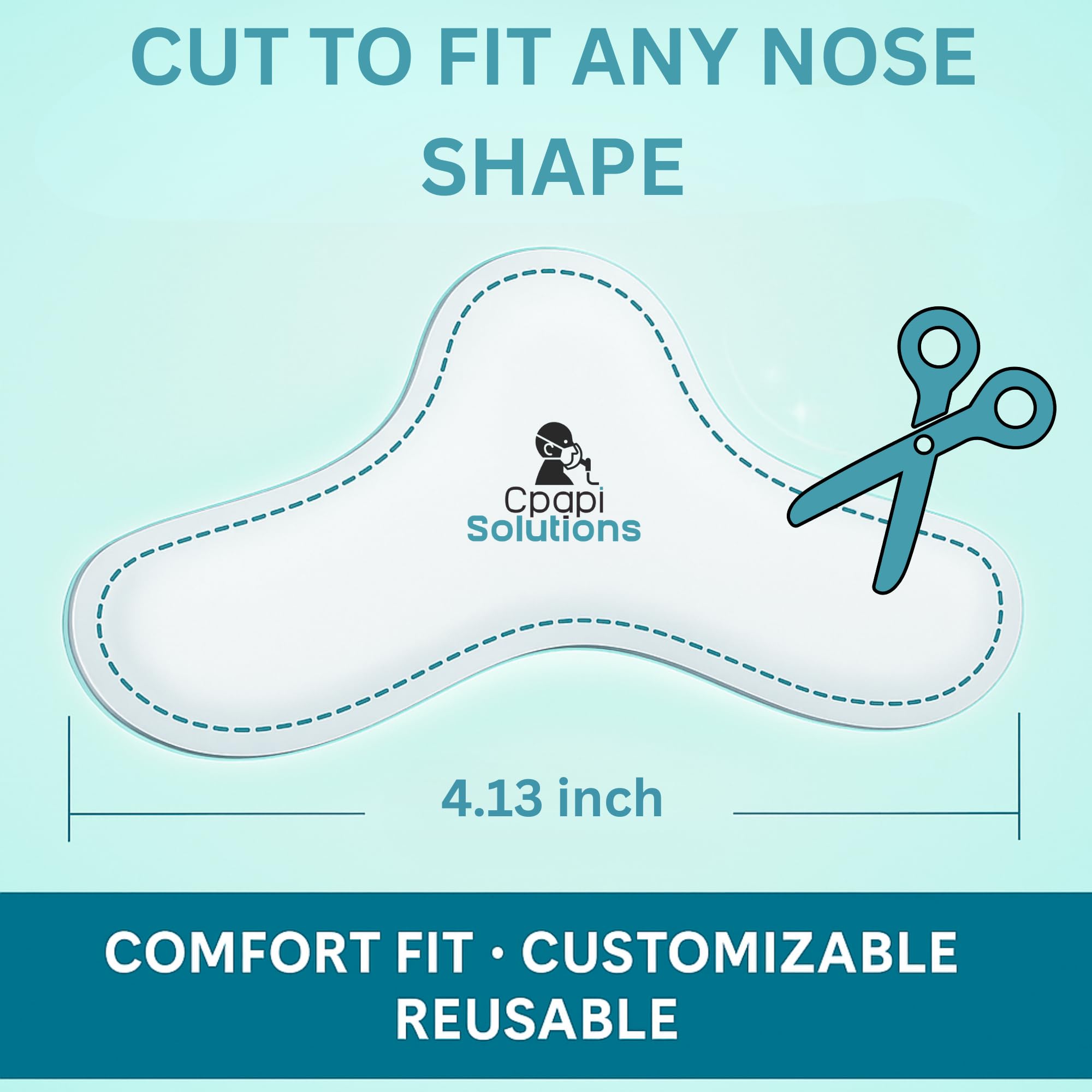 CPAPi Solutions: almohadillas de gel para nariz, confort en piel sensible nocturno.