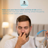CPAPi Solutions: presentacion de 10 almohadillas, uso nocturno cómodo.