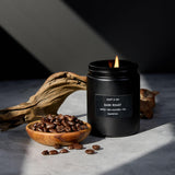 Craft & Kin vela cafe tostado oscuro, crea ambiente cálido en tu sala.