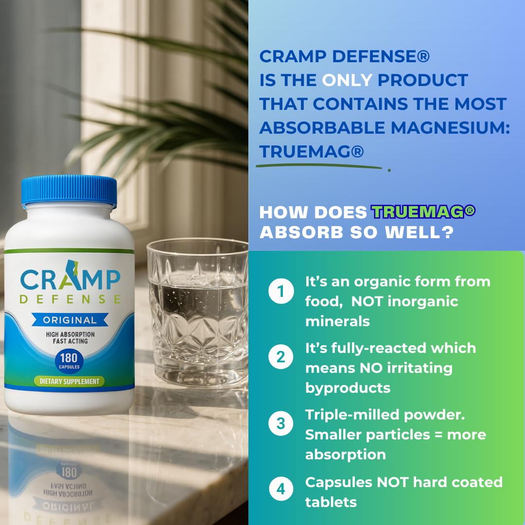 Cramp Defense, envase compacto, fácil de transportar.