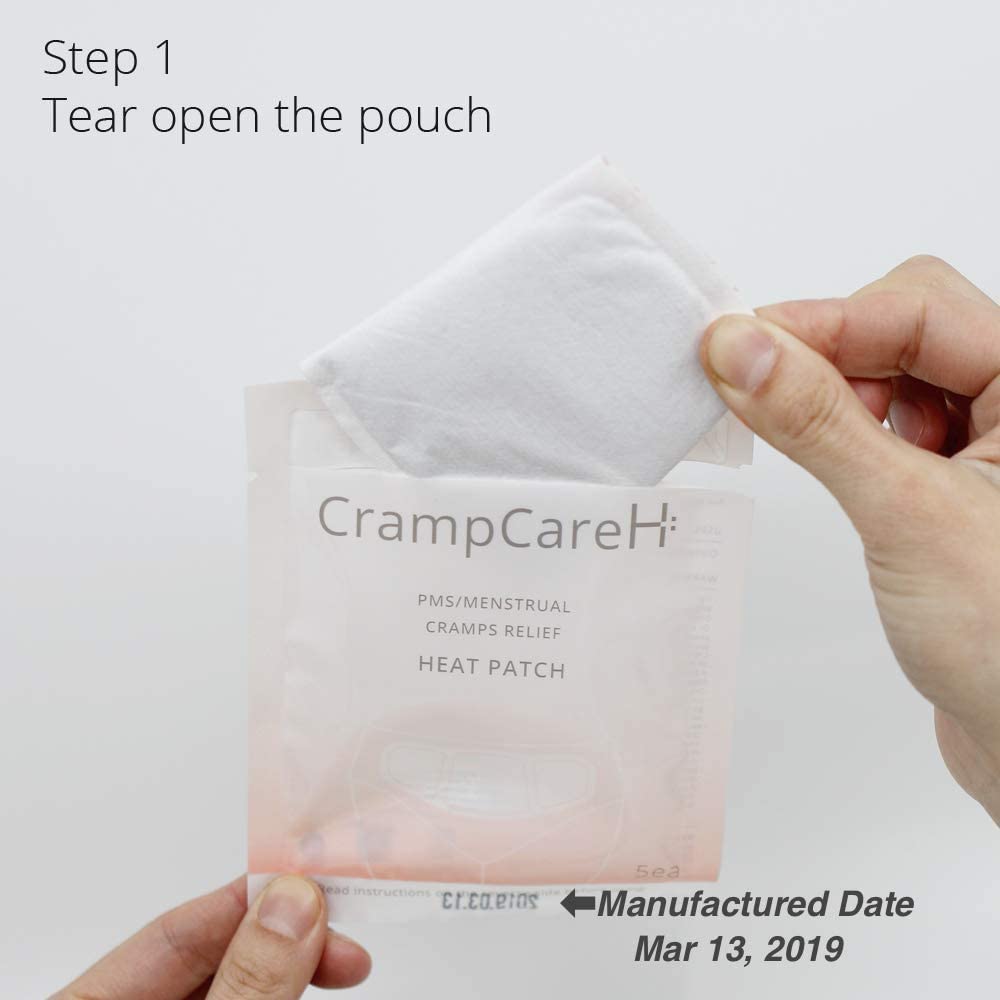 CrampCareH aplicación discreta en ropa interior para uso diario.