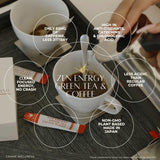 CRANE WELLNESS Energia Zen vaso con hielo, sabor refrescante para recargar durante el día.