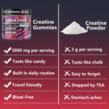 Textura frutal de Crasye gomitas creatina 8000 mg para masticación agradable