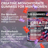 Uso portátil de Crasye gomitas creatina 8000 mg, formato práctico para llevar