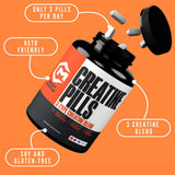 Pastillas de creatina monohidrato Crazy Muscle, digestión suave