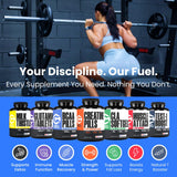 Dosis diaria de Crazy Muscle facilita la rutina de entrenamiento.