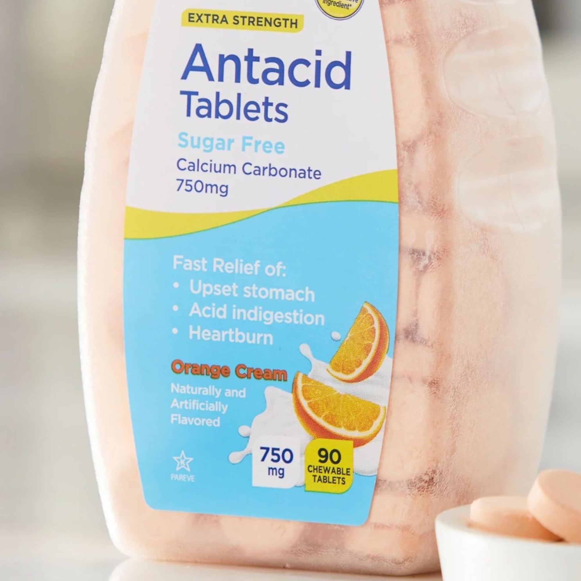 Create and Bundle tabletas masticables, sabor naranja crema, experiencia agradable tras la ingesta cotidiana.