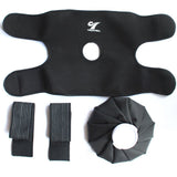 Creatrill envoltura-neopreno muestra superficie suave para terapia de calor o frío.