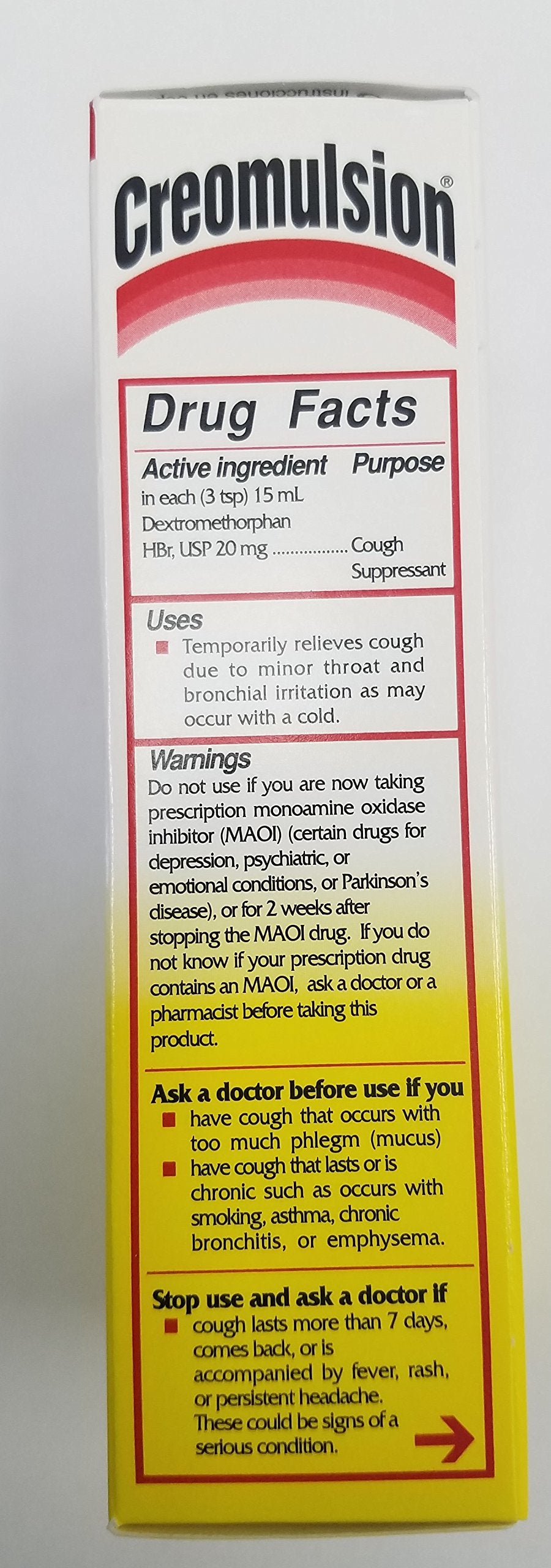 Creomulsion, uso diario recomendado, facilita cuidados de la tos sin alcohol ni sabores artificiales.