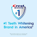 Crest 3D White Advanced Charcoal, empaque frontal con diseño y logo visibles.